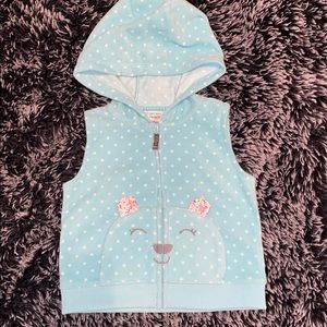 Baby girl fleece vest